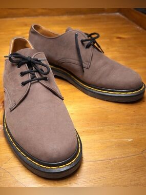 Dr Martens Alan II Made in England Brown Nubuck Shoes UK 7 US 8 EU 41 VERY RARE